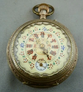 schöne alte Taschenuhr 800/-Silber um 1890 - Bild 1 von 12