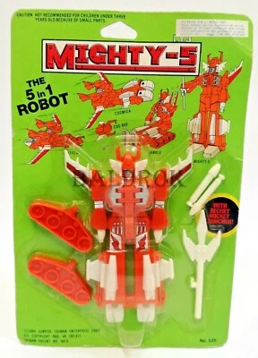 TRIDER G7 MIGHTY 5 TRASFORMAZIONI SUNRISE VINTAGE 1984 DIECAST ROBOT no popy - Immagine 1 di 4