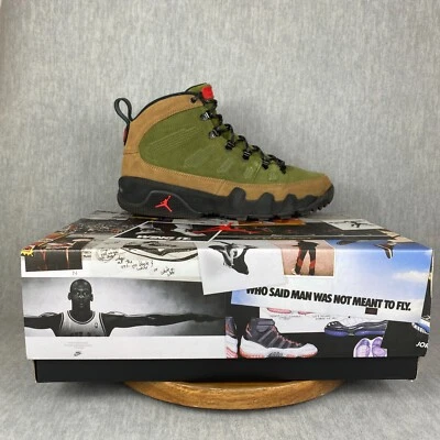 Nike Air Jordan 9 Retro NRG Boot with Box Mens Size 11 Brown Green Beef Broccoli - Изображение 1 из 4
