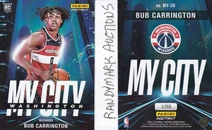 Bub Carrington WASHINGTON WIZARDS 2024-25 PANINI INSTANT MY CITY MY-28 x/268 RC - Picture 1 of 1