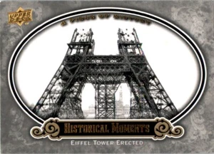 2009 Upper Deck A Piece of History #179 Eiffelturm errichtet historische Momente - Bild 1 von 2