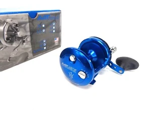 Avet LX6/3 G2 MC Cast Two-Speed Lever Drag Reel - Right Hand - BLUE  - Picture 1 of 5