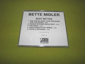 Bette Midler - Best Bettes !! Promo Sampler RARE 1993 USA "Atlantic PRCD 5154" - Picture 1 of 2