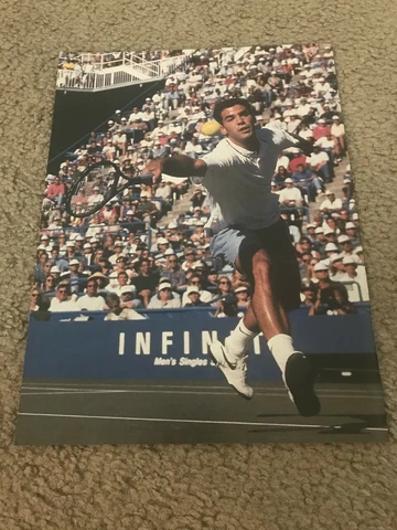 Vintage 1995 PETE SAMPRAS NIKE Tennis Shoes & Shirt Poster Print Ad 1990s Cover