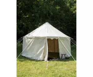 Tienda redonda medieval de 5 m funcional impermeable carpa recreación evento campamento - Imagen 1 de 7