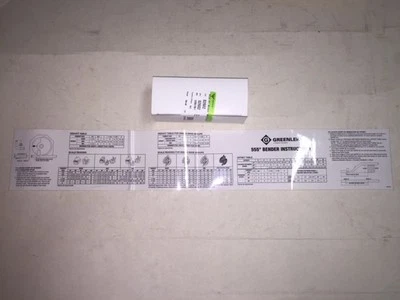 NEW GREENLEE 555 CONDUIT PIPE BENDER DECAL TOP COVER CIRCUIT BOARD COVER PART  - Image 1 of 4