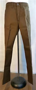 Levis Vintage Brown Sta Prest Nuvo Flares Pants Size 29x31 Deadstock NOS Look!!! - Picture 1 of 12