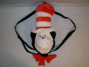 Katze im Hut Plüsch 17 Zoll Dr. Seuss Plüsch Rucksack Geldbörse 2003 gebraucht 1B1 - Bild 1 von 2