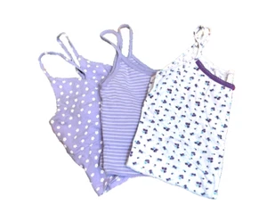 Brandy Melville LOT of 4 Cami Tops New York Purple Flowers One Size - Picture 1 of 4