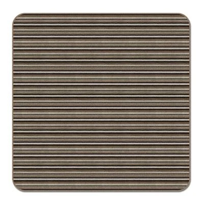 4 x 4 SKID-RESISTANT Area Rug Kitchen Carpet Floor Mat MOCHA BROWN STRIPE - Image 1 of 4