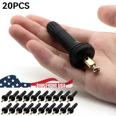 Kit de servicio de vástago de válvula sensor de presión de neumáticos TPMS de 20 piezas para 17-20008 20008 20018 Foto 1 de 4