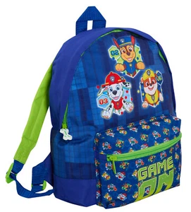 Kids Paw Patrol Backpack with pocket Chase Marshall Rubble School Nursery Bag - Picture 1 of 8