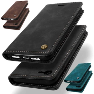 Für Apple iPhone SE 3. Gen 2022 Magnet Flip Case Leder Wallet Kartenfach - Bild 1 von 20