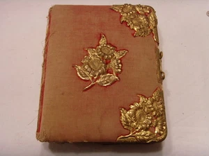 1800s antique civil war era family with 26 photos album velvet gold tone 46146 - Picture 1 of 24