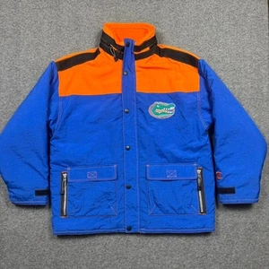 Vintage Florida Gators Champion Jacket Men XL Blue Orange Nylon Fleece 90s UF - Picture 1 of 21