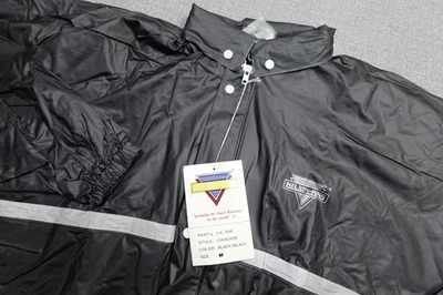 Chaqueta de Lluvia Nelson-Rigg Para Hombres Mediana Negra Cascada Traje de Lluvia CA 300 Motocicleta Foto 1 de 4