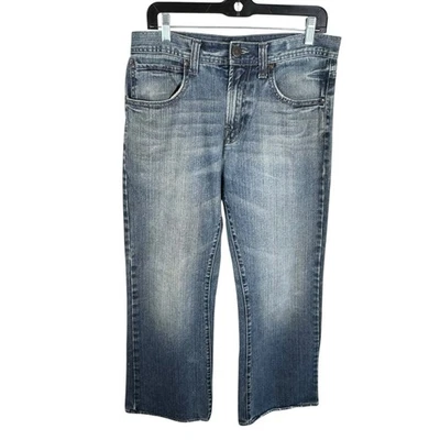 Arizona 100% Cotton Medium Wash Mid Rise Bootcut Jeans Men's Size 32 x 30 - Image 1 of 4