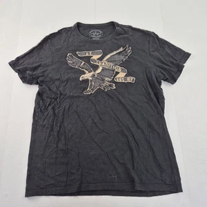 American Eagle T-Shirt Medium schwarz Herren gesticktes Logo sportliche Passform - Bild 1 von 8