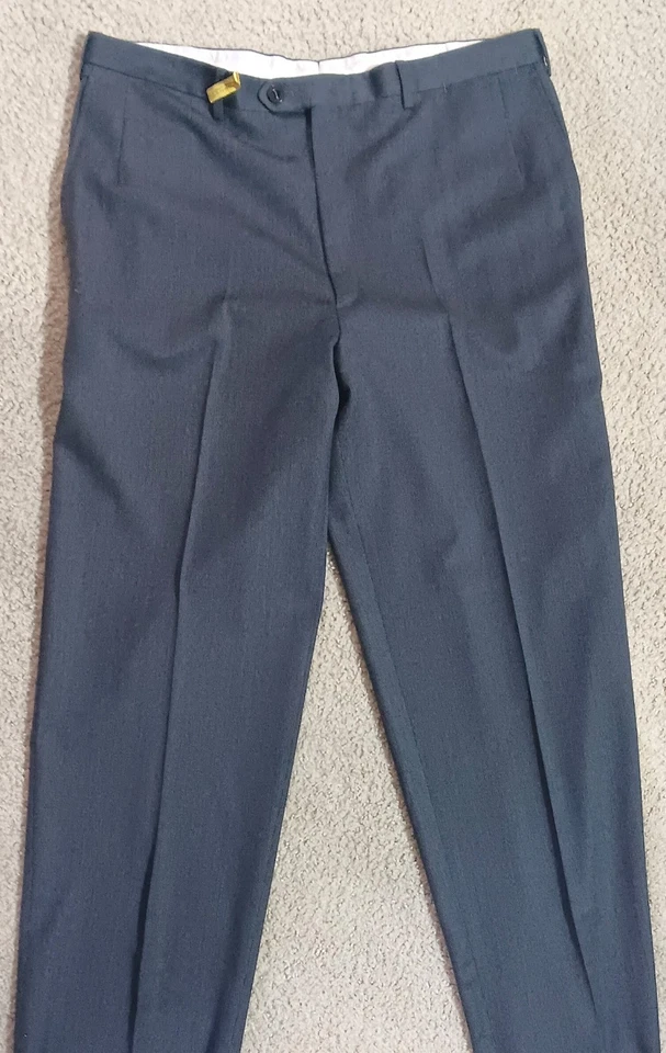 Brioni Pants Made in Italy 38X29  Lightweight Solid Blue/Gray - Image 1 of 4
