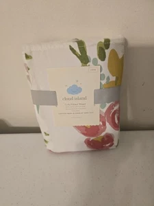 NEW Target Cloud Island Baby Floral fitted crib sheet - Picture 1 of 2