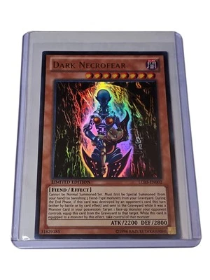 🔥LIMITED EDITION DARK NECROFEAR 1996 LC03-EN002 YUGIOH CARD  - Image 1 of 2