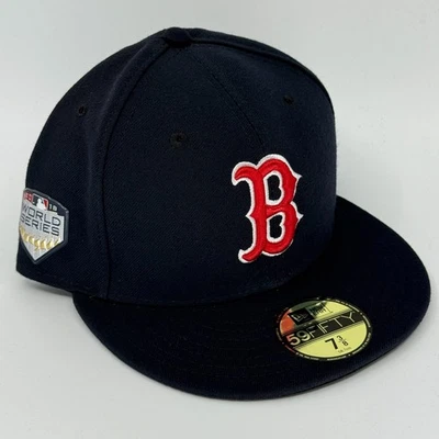 Boston Red Sox New Era 7 3/8 Gorra Ajustada 2018 Serie Mundial Parche 59Fifty Foto 1 de 3