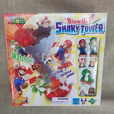 Juegos Época Super Mario Explotar! Shaky Tower Juego de Equilibrio NUEVO Foto 1 de 4