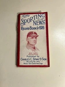 Max Carey, (Pirates) - The Sporting News Record Book for 1926 - Original - Picture 1 of 2