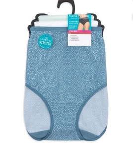 3-Pack VANITY FAIR Radiant Women’s 5XL/12 Nylon Briefs Hi-Cut Comfort Stretch - Picture 1 of 10