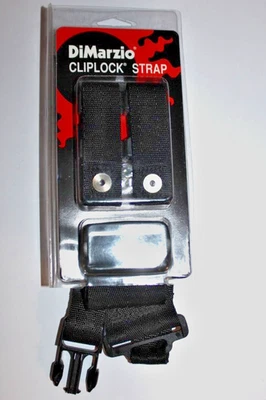 Correa de guitarra DiMarzio ClipLock Quick Release 2" - ALGODÓN NEGRO, DD2200CBK Foto 1 de 4