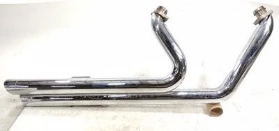2007 Harley FXST Softail Standard VANCE & HINES Exhaust Muffler Header Pipes - Image 1 of 4