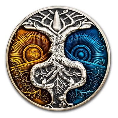 2024 Niue 2 oz Silver Antique Mystery Tree (with Box & COA) - Image 1 of 4