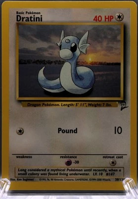 Vintage Pokémon TCG Base Set 2 DRATINI 38/130 MINT - Image 1 of 3