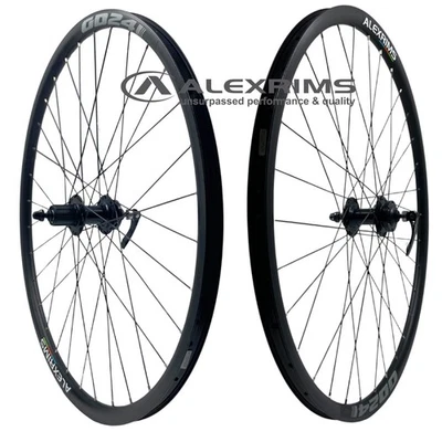 Колесная пара Alex GD24 700c черная кассетный тип диск бескамерная готовая 9x100 10x135 QR - Изображение 1 из 4