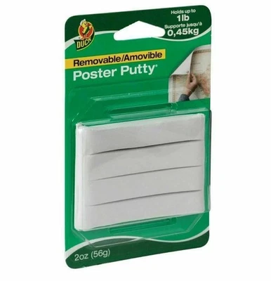 Duck Brand Removable Poster Putty – 2 oz White Reusable Mounting Adhesive - Image 1 of 3