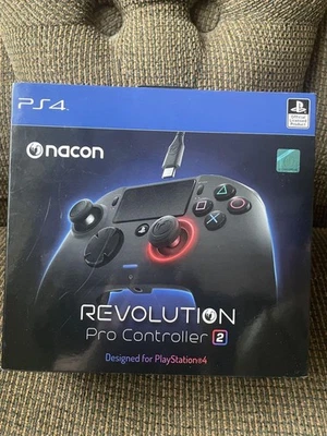 Nacon Revolution Pro 2 Gaming Controller for PS4, Wired, Black, Used pre-ownerd - Image 1 of 4