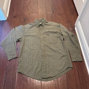 Vintage Woolrich Hemd Herren Medium Grün 100% Baumwolle Flanell Made In USA Outdoor - Bild 1 von 12