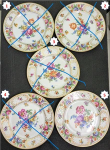 (1) Antique 1920-39 Schumann Bavaria EMPRESS DRESDEN Appetizer Plate, Ø7" - Picture 1 of 9