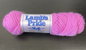 Lamb’s Pride Bulky Yarn Pink M105 Wool/Mohair Skein 8oz USA Made - Picture 1 of 5