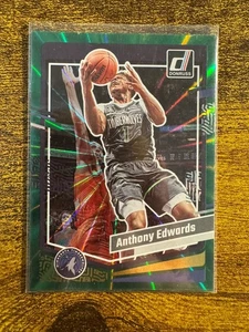2023-24 Panini Donruss Anthony Edwards #137 Holo Green Laser Timberwolves - Bild 1 von 2