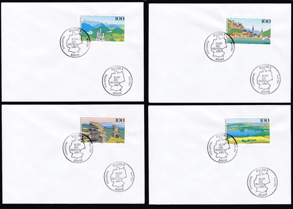 Germany 1994 FDC Mi 1742/45 Sn 1796/99 Images of Germany 1994 - Image 1 of 1