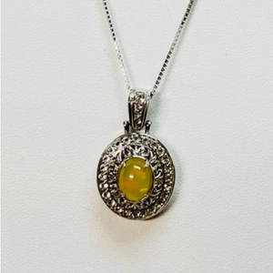 Victoria Wieck Ethiopian Opal & White Topaz Sterling Silver Frame Necklace, 18in - Picture 1 of 2