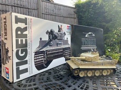 Tamiya RC 1/16 Tiger 1 Tank 131 Full Option MRP £899 + Box Bovington Museum - Image 1 of 4