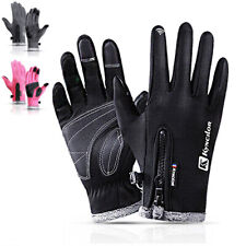 Touch Screen Winter Fleece Warm Thermal Motorcycle Gloves Windproof Mittens US