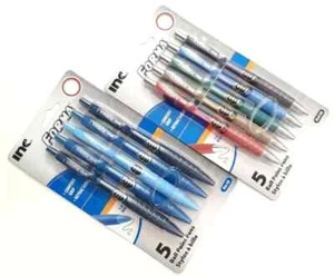 10 PENS INC® FORMA™ COMFORT GRIP RETRACTABLE BALL POINT PENS BLUE & BLACK INK - Picture 1 of 2