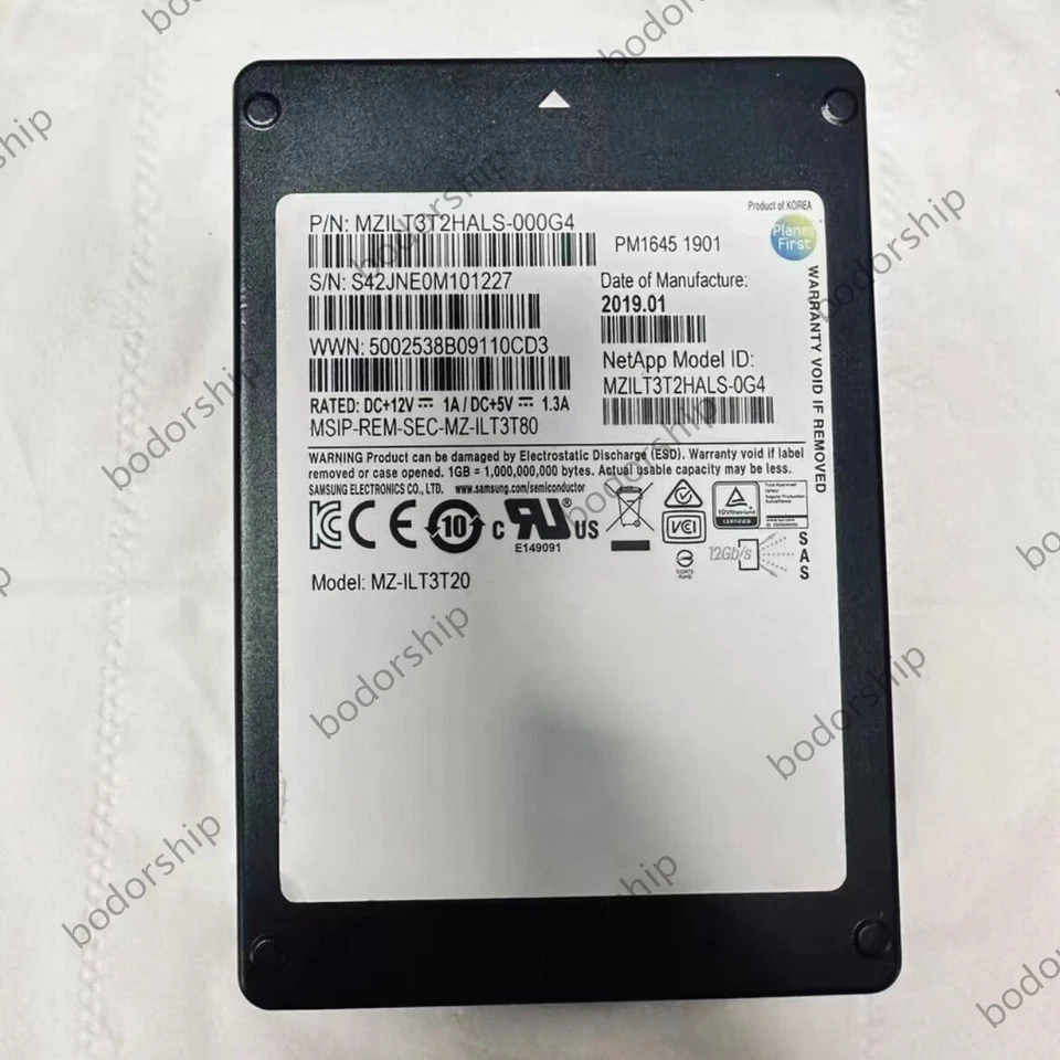 MZ1LT3T2HALS-0G4 PM1645 3.2TB 12Gb/s SAS SSD SAMSUNG MZ-1LT3T20 - Image 1 of 1