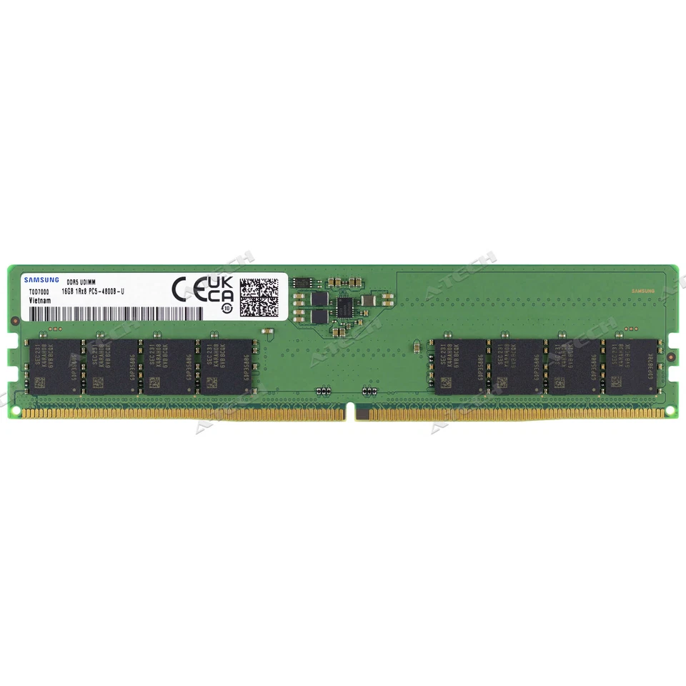 Samsung 16GB DDR5-4800 M323R2GA3BB0-CQK M323R2GA3BB0-CQK0D Desktop Memory RAM 1x - Image 1 of 4