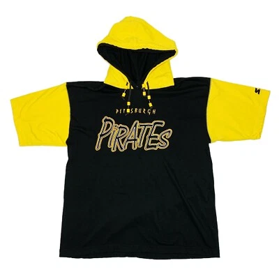 Camisa De Colección Rara MLB Pittsburgh Pirates Starter Con Capucha Manga Corta. Hombre Grande Foto 1 de 4