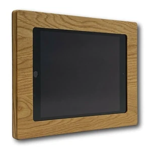 Tablet Wandhalter für iPad 7/8, iPad Air 3, aus Eiche (ideal für Loxone Visu) - Bild 1 von 11