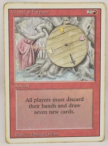 Magic The Gathering MTG Card Wheel Of Fortune Red Revised HP - Picture 1 of 2